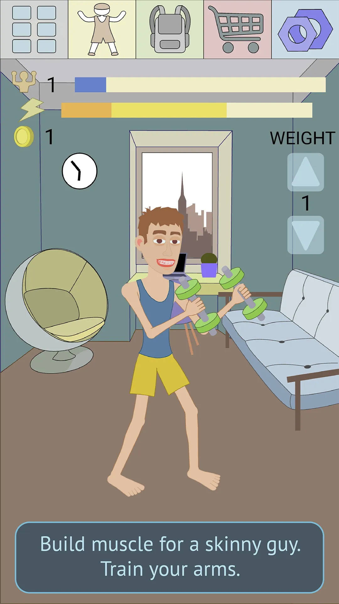 Muscle Clicker 2: RPG Gym Game screenshot 1