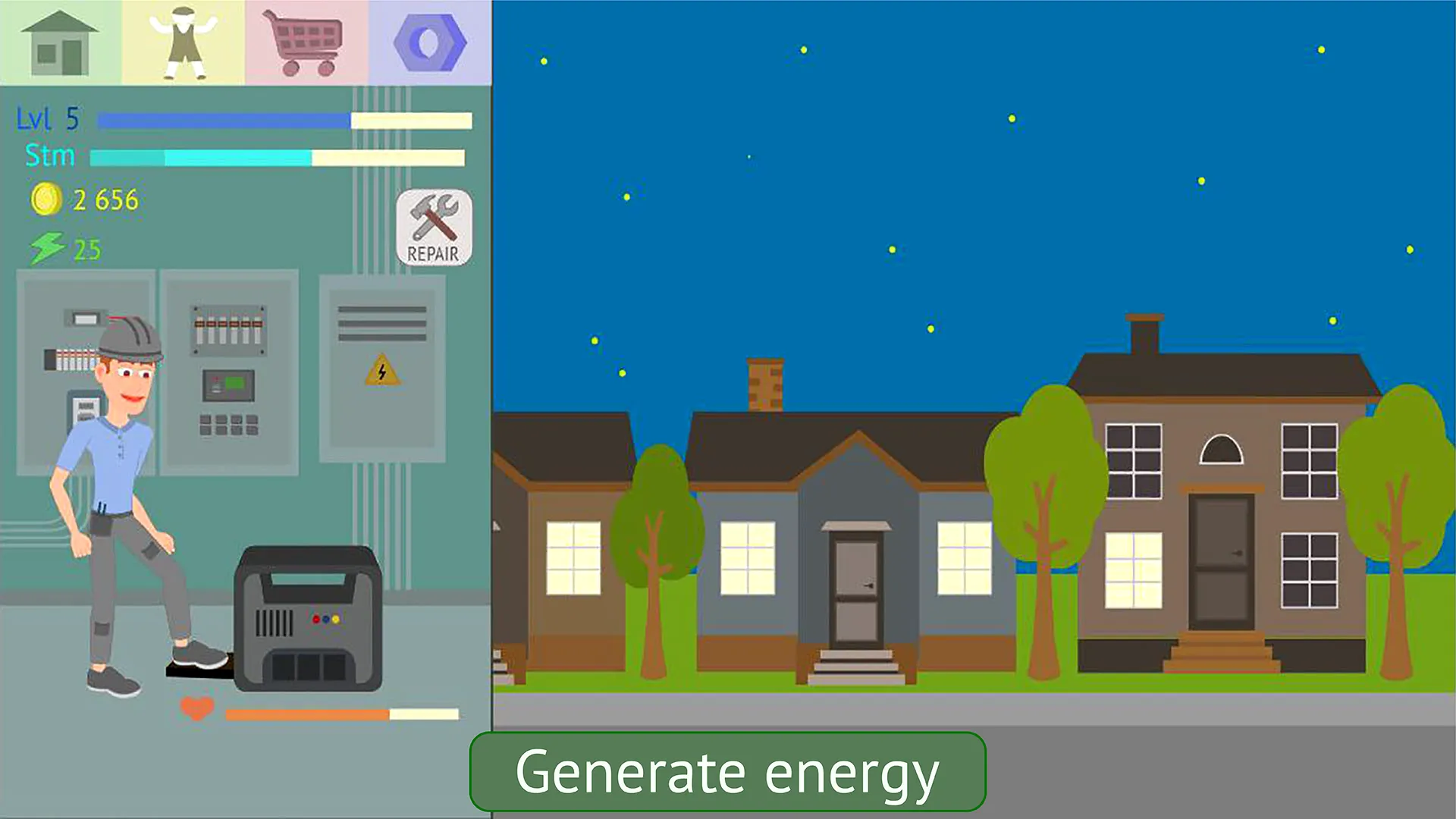 Energy Clicker: Light up world screenshot 1