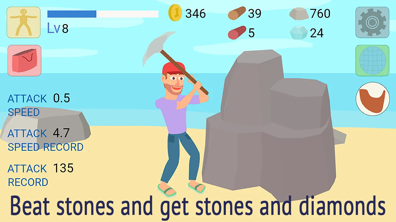 Mining Clicker: Ax and Hammer screenshot 3